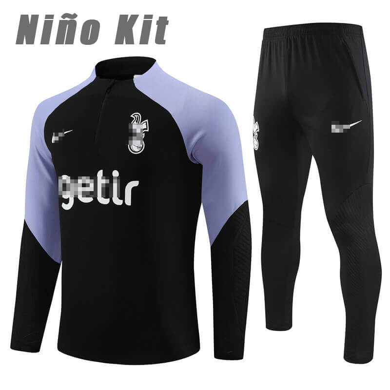 Sudadera Entrenamiento Tottenham Hotspur 2023/2024 Niño Kit Negro
